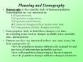 Planning and Demography PowerPoint PPT Presentation