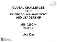 GLOBAL CHALLENGES FOR BUSINESS, MANAGEMENT AND LEADERSHIP PowerPoint PPT Presentation