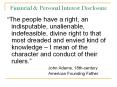 Financial & Personal Interest Disclosure PowerPoint PPT Presentation