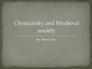 Christianity and medieval society