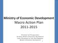 Ministry of Economic Development Macro Action Plan  2011-2015 PowerPoint PPT Presentation