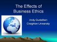 The Effects of Business Ethics PowerPoint PPT Presentation