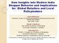 New Insights into Modern India Shopper Behavior and PowerPoint PPT Presentation