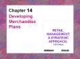 Chapter 14 Developing Merchandise Plans RETAIL MANAGEMENT: A PowerPoint PPT Presentation