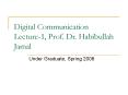 Digital Communication Lecture-1, Prof. Dr. Habibullah Jamal PowerPoint PPT Presentation