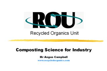 Recycled Organics Unit