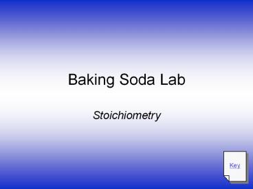 Baking Soda Lab