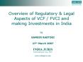 Overview of Regulatory & Legal Aspects of VCF / FVCI and making Investments in India PowerPoint PPT Presentation