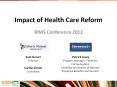 Impact of Health Care Reform PowerPoint PPT Presentation