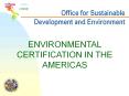 Office for Sustainable Development and Environment PowerPoint PPT Presentation