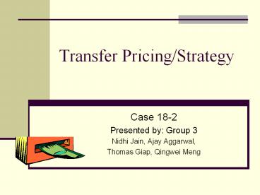 Transfer Pricing/Strategy