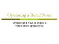 Operating a Retail Store PowerPoint PPT Presentation