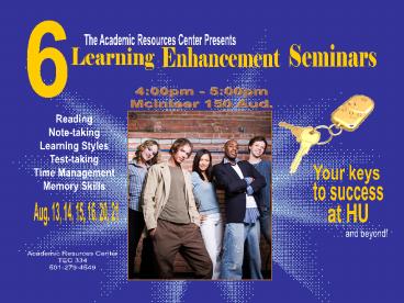 The Academic Resources Center Presents