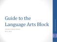 Guide to the Language Arts Block PowerPoint PPT Presentation