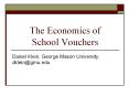 The Economics of School Vouchers PowerPoint PPT Presentation