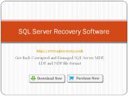 SQL Recovery - Best for Recovery SQL Server Database