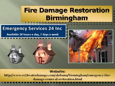 Fire Damage Restoration Birmingham