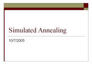 Simulated Annealing