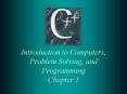 Introduction to Computers, Problem Solving, and Programming PowerPoint PPT Presentation