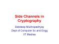 Side Channels in Cryptography PowerPoint PPT Presentation