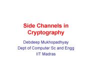 Side Channels in Cryptography