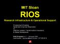 MIT Sloan RIOS Research Infrastructure & Operational Support PowerPoint PPT Presentation
