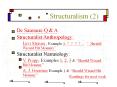 Structuralism (2) PowerPoint PPT Presentation