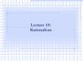 Lecture 18: Rationalism PowerPoint PPT Presentation