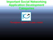 Important Social Networking Application Development Categories