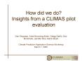 How did we do? Insights from a CLIMAS pilot evaluation PowerPoint PPT Presentation