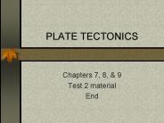 PLATE TECTONICS