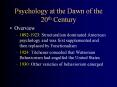 Psychology at the Dawn of the 20th Century PowerPoint PPT Presentation