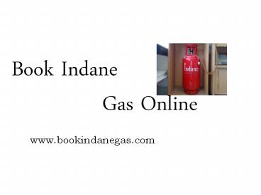 indane gas booking