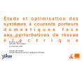 Йtude et optimisation des systиmes а courants porteurs domestiques face aux perturbations du rйseau йlectrique PowerPoint PPT Presentation