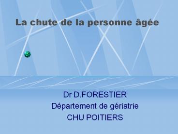 La chute de la personne вgйe