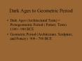 Dark Ages to Geometric Period PowerPoint PPT Presentation