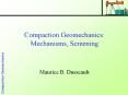 Compaction Geomechanics: Mechanisms, Screening PowerPoint PPT Presentation
