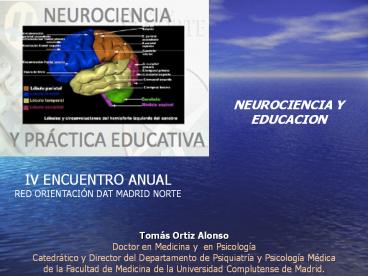 NEUROCIENCIA Y VALORES     Tom