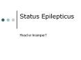 Status Epilepticus PowerPoint PPT Presentation