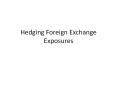 Hedging Foreign Exchange Exposures PowerPoint PPT Presentation
