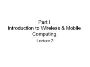 Part I Introduction to Wireless