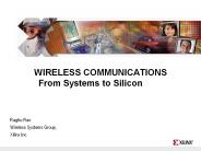 WIRELESS COMMUNICATIONS From Systems to Silicon