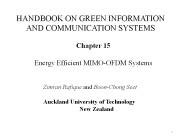 HANDBOOK ON GREEN INFORMATION AND COMMUNICATION SYSTEMS