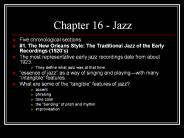 Chapter 16 - Jazz