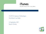 CS 453 E-Commerce Technologies