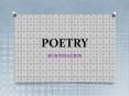 POETRY PowerPoint PPT Presentation