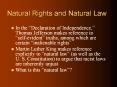Natural Rights and Natural Law PowerPoint PPT Presentation