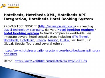 Hotelbeds, Hotelbeds XML, Hotelbeds API Integration, Hotelbeds Hotel Booking System