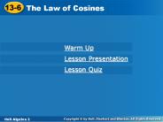 The Law of Cosines