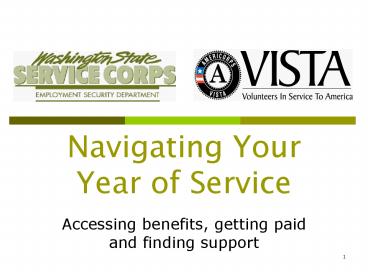 Navigating Your Year of Service